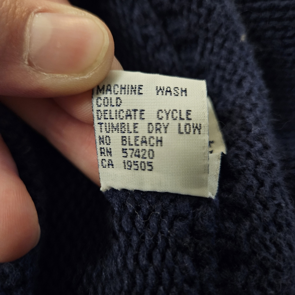 Kitestrings Blue Boys Sweater Pullover Size 7 Stripe Ramie Cotton Blend Vintage - Picture 5 of 5